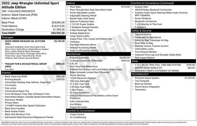 2022 Jeep Wrangler Unlimited Sport Altitude