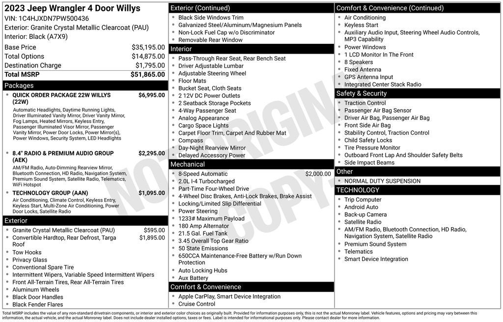 2023 Jeep Wrangler Willys