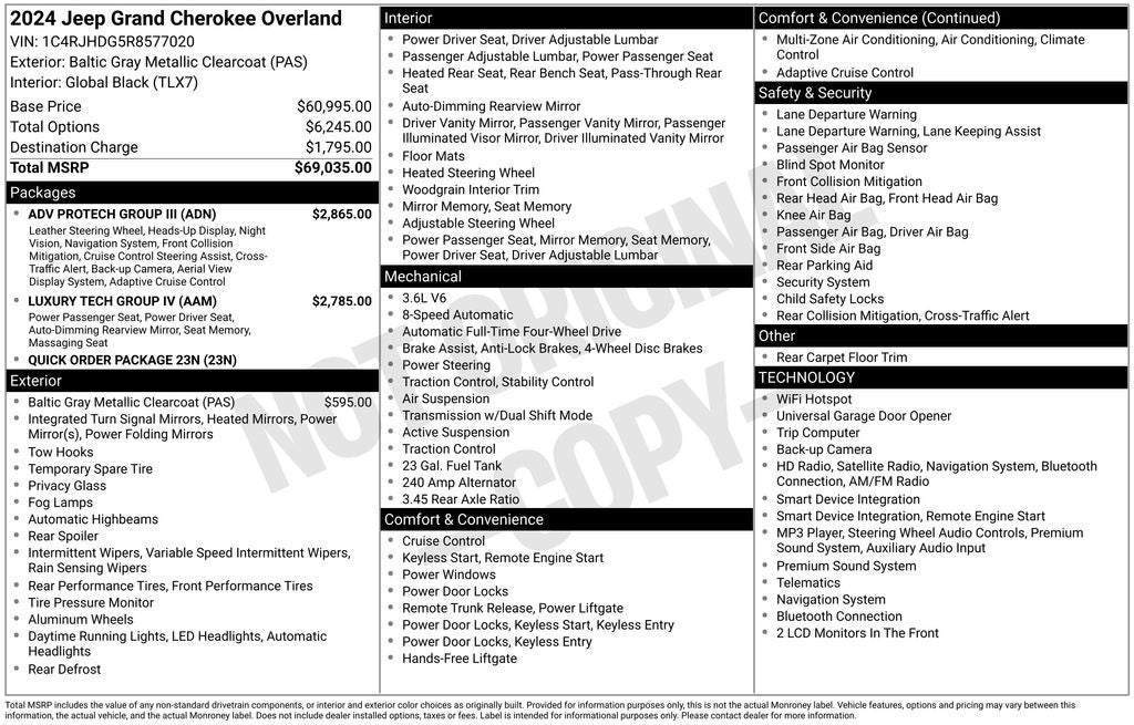 2024 Jeep Grand Cherokee Overland
