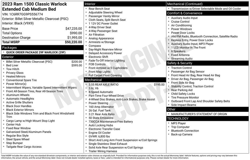 2023 RAM 1500 Classic Warlock