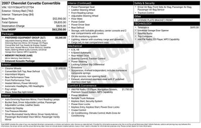 2007 Chevrolet Corvette Base