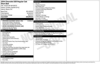 2004 Chevrolet SSR Base