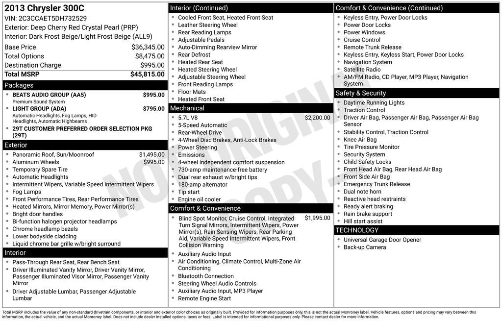 2013 Chrysler 300 C