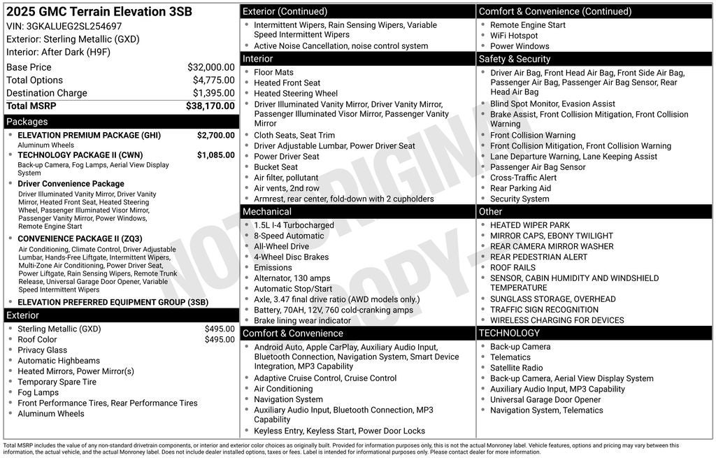 2025 GMC Terrain Elevation