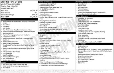 2021 Kia Forte GT-Line