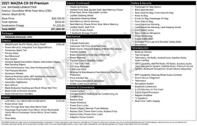2021 Mazda Mazda CX-30 Premium