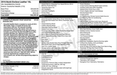 2016 Buick Enclave Leather Group