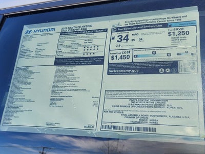 2026 Hyundai SANTA FE HYBRID Calligraphy