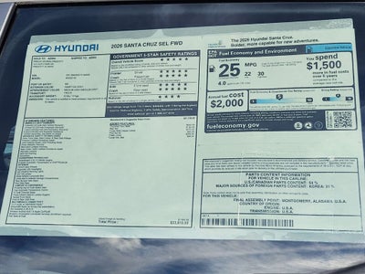 2026 Hyundai SANTA CRUZ SEL