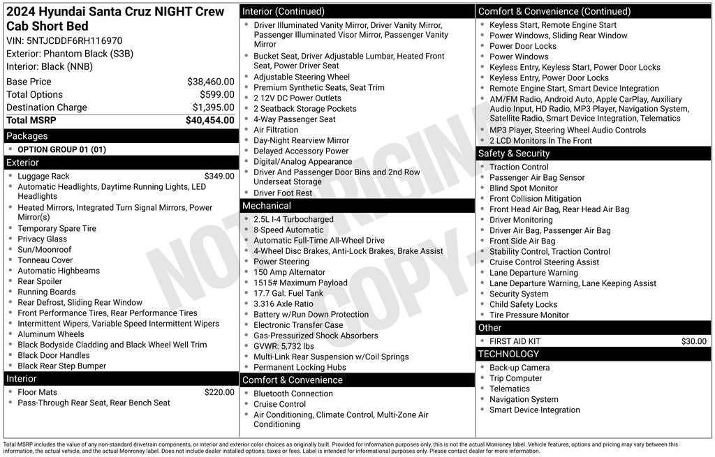 2024 Hyundai SANTA CRUZ NIGHT