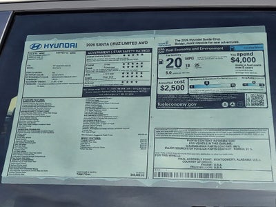 2026 Hyundai SANTA CRUZ Limited