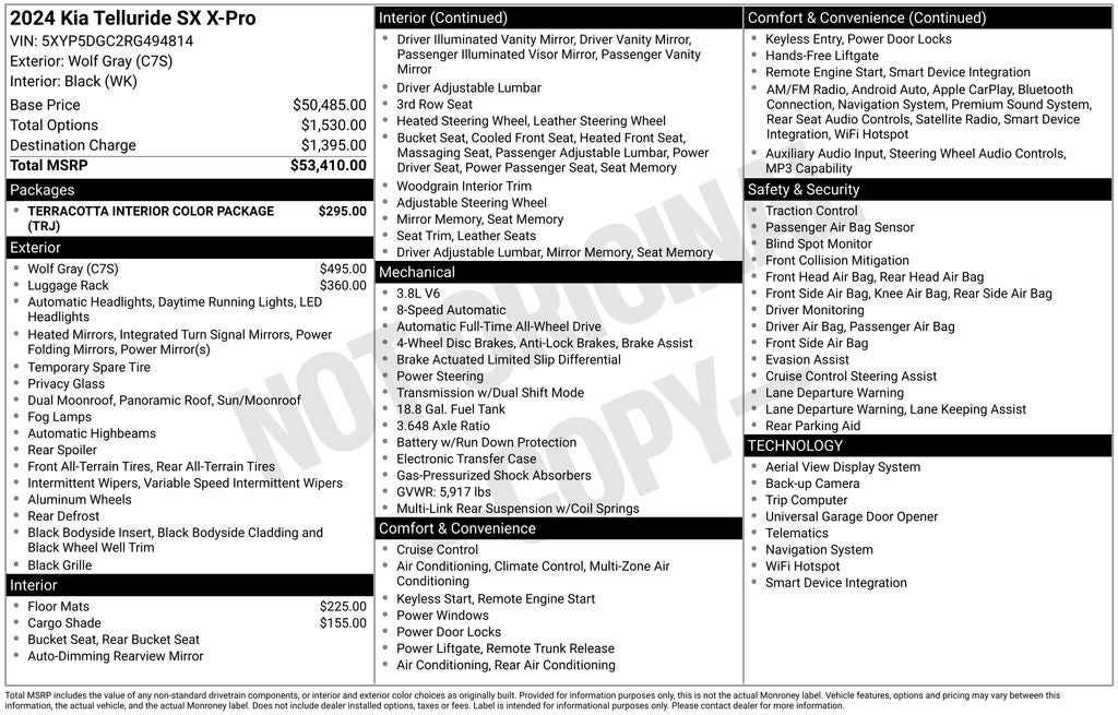 2024 Kia Telluride SX X-Pro