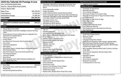 2025 Kia Telluride SX-Prestige X-Line