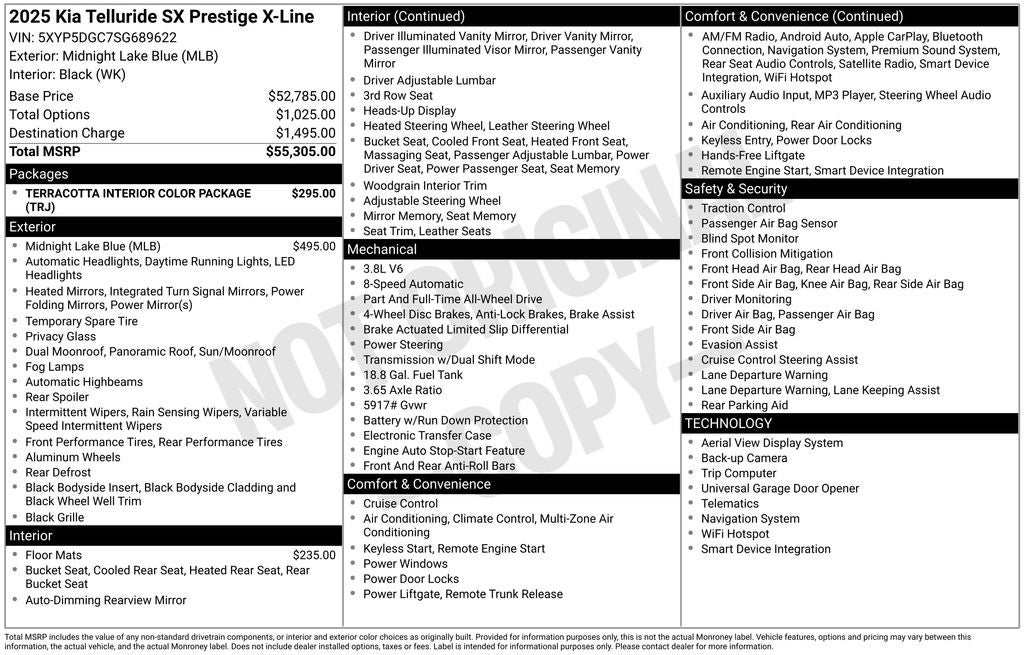 2025 Kia Telluride SX-Prestige X-Line