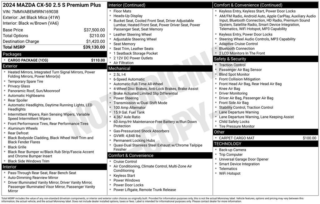 2024 Mazda Mazda CX-50 2.5 S Premium Plus Package