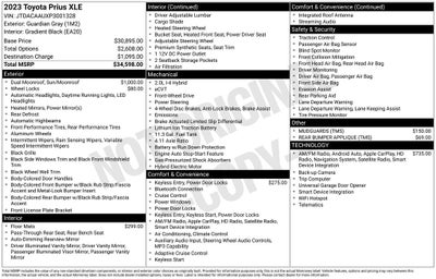 2023 Toyota Prius XLE