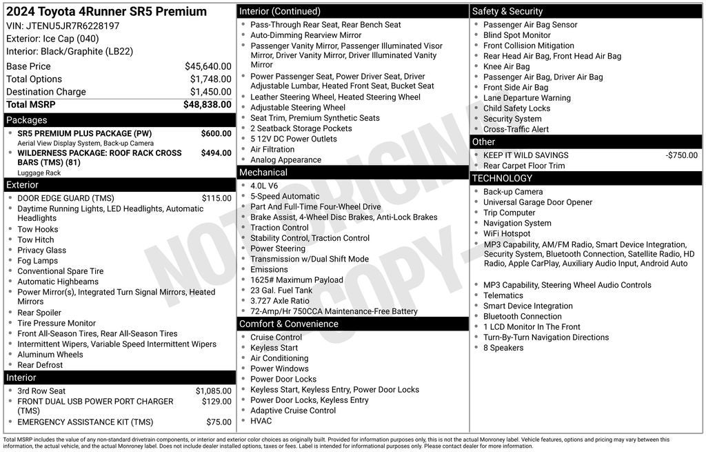 2024 Toyota 4Runner SR5 Premium