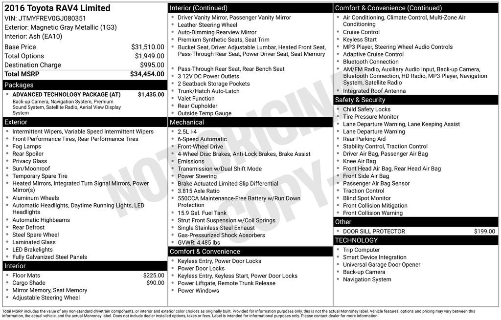 2016 Toyota RAV4 Limited