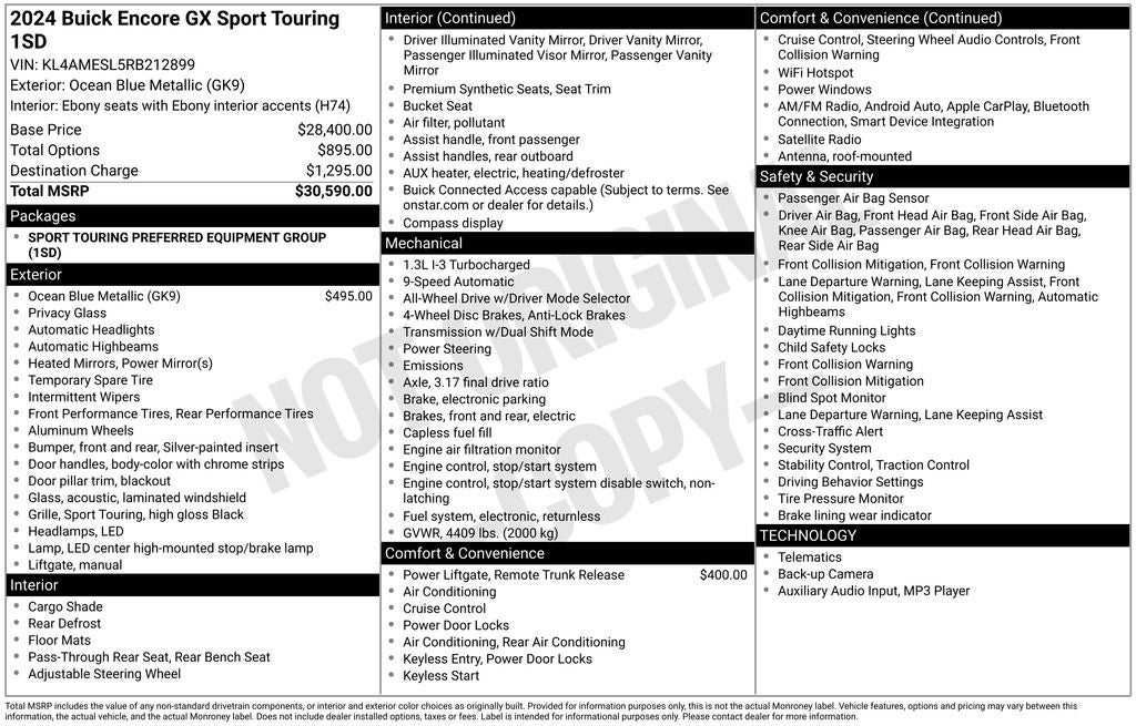 2024 Buick Encore GX Sport Touring