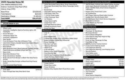 2025 Hyundai KONA SE