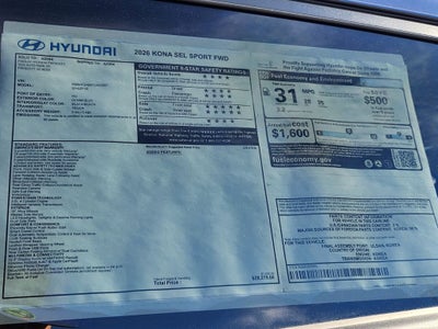 2026 Hyundai KONA SEL Sport