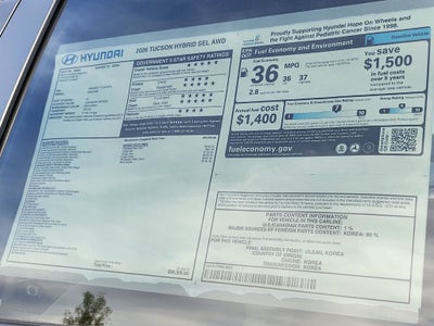 2026 Hyundai TUCSON HYBRID SEL