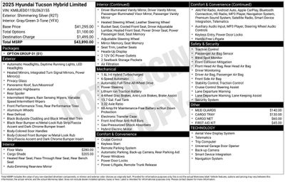 2025 Hyundai TUCSON HYBRID Limited