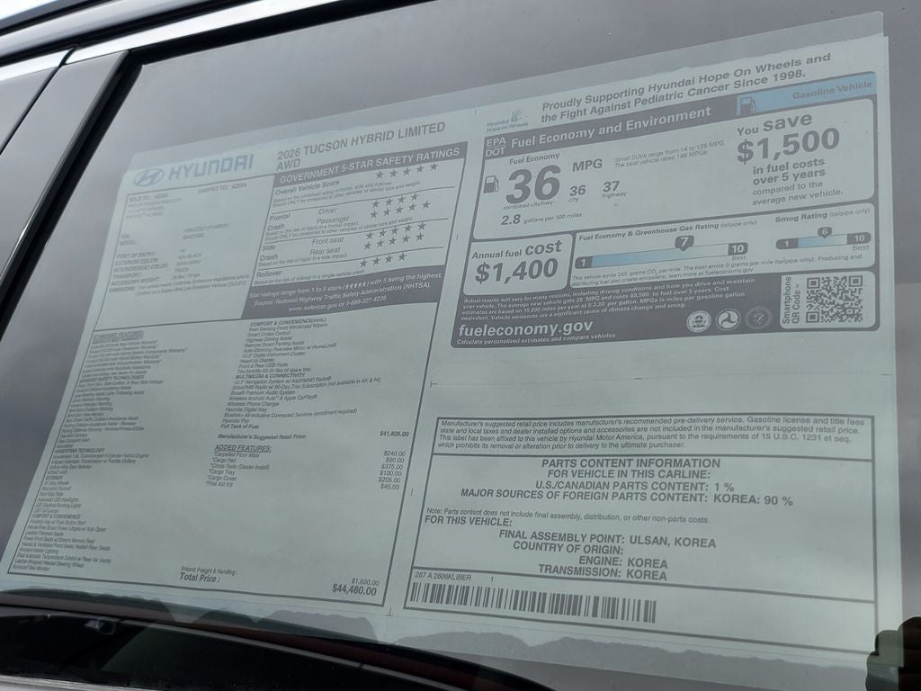 2026 Hyundai TUCSON HYBRID Limited