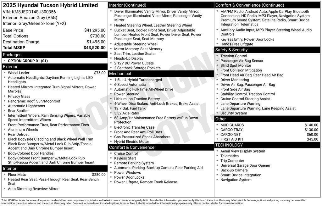 2025 Hyundai TUCSON HYBRID Limited