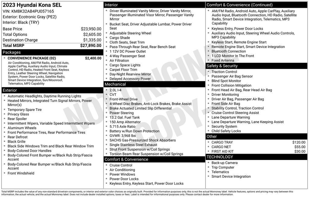 2023 Hyundai KONA SEL