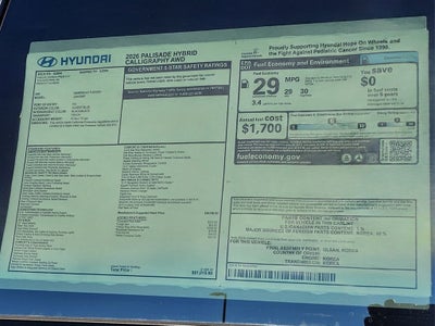 2026 Hyundai PALISADE HYBRID Calligraphy