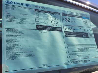 2026 Hyundai SONATA SE