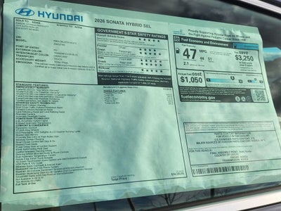 2026 Hyundai SONATA HYBRID SEL