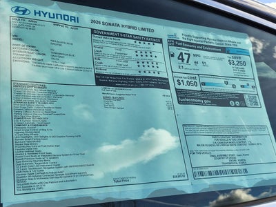 2026 Hyundai SONATA HYBRID Limited