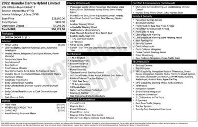 2022 Hyundai ELANTRA HYBRID Limited