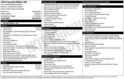 2024 Hyundai IONIQ 6 SEL