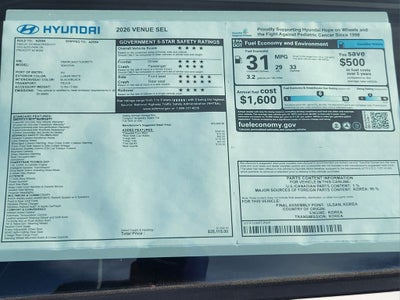 2026 Hyundai VENUE SEL