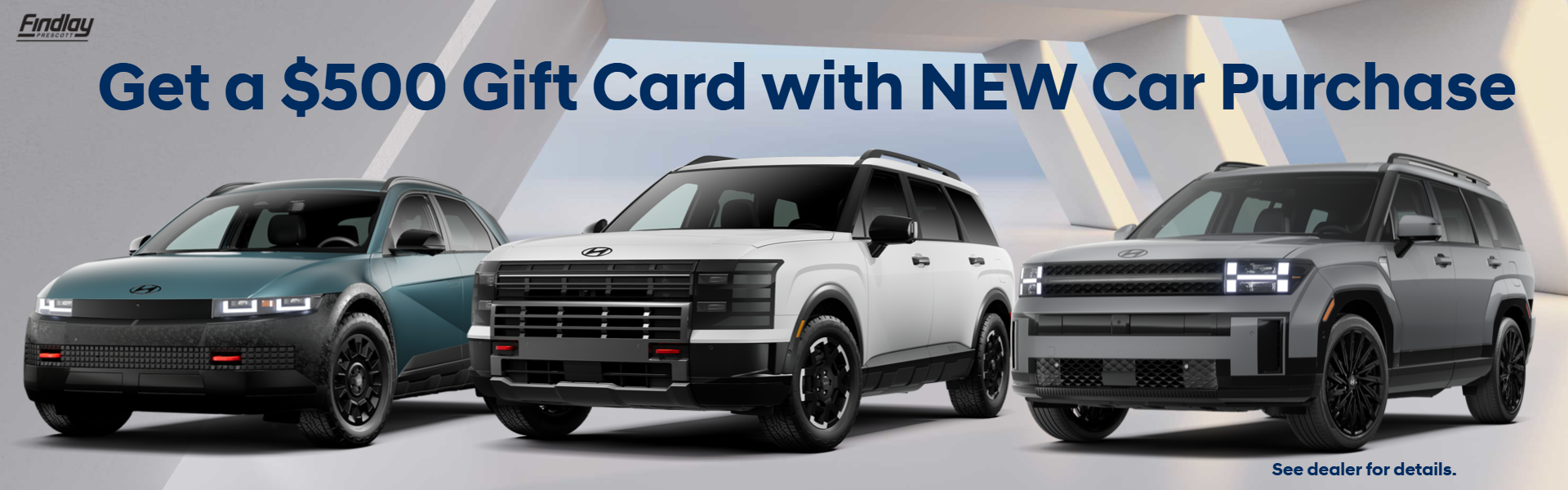 Get a $500 Gift Card with NEW Car Purchase